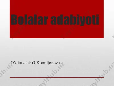 bolalar adabiyoti — PPTX