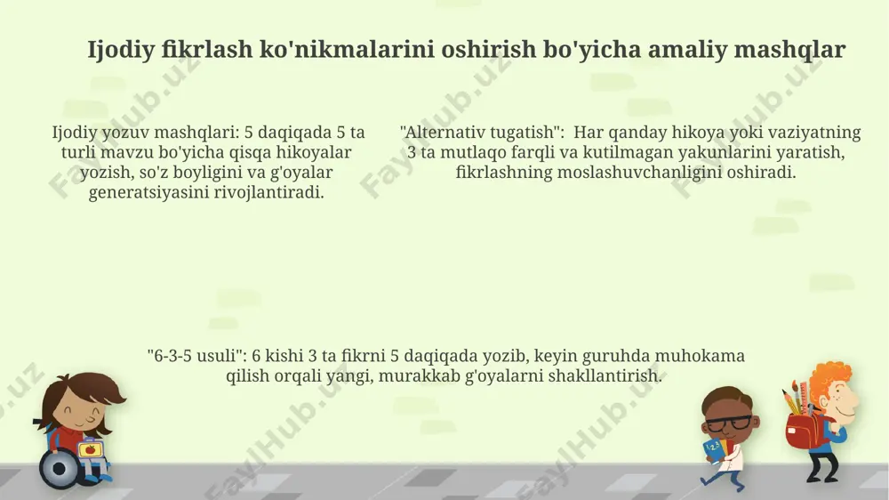 ijodiy tafakkurni rivojlantiruvchi usullar - Page 5
