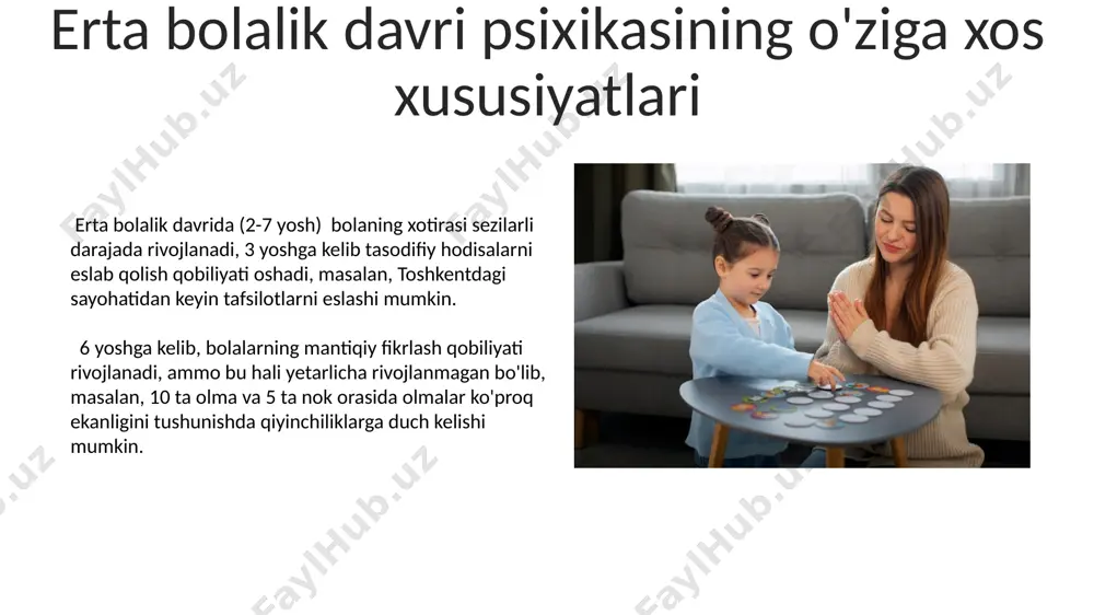 ilk bolalik davrining psixologik xususiyatlari - Page 5