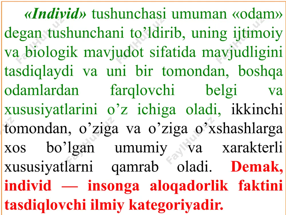 soniy munosabatlar, yashash davri ta’sir ko’rsatadi. buni biz bugungi kunimiz misolida ham ko’rib, his qilib turibmiz. yangi avlod vakillari — kelajagini xxi asr bilan bog’lagan o’g’il-qizlarning intellekt darajasi ularning ota-bobolarinikidan ancha yuqori. hozirgi bolalar kompyuter texnikasidan tortib, texnikaning barcha turlarini juda tez o’zlashtirib olmoqda, jahon tillaridan bir nechtasini bilish ko’pchilik uchun muammo bo’lmay qoldi, minglab topshiriqlardan iborat testlarni ham yoshlar o’zlashtirishda qiynalmayaptilar. qolaversa, oila muhitining aql o’sishiga ta’sirini hamma bilsa kerak. agar bola oilada ilk yoshligidan ma’rifiy muhitda tarbiyalansa, uning dunyoqarashi keng, xohlagan soha predmetlaridan beriladigan materiallarni juda tez va qiyinchiliksiz o’zlashtira oladi. hattoki, bunday bolaga oliy o’quv yurtida beriladigan ayrim predmetlar mazmuni ham o’ta tushunarli, ular yanada murakkabroq masalalarni yechishni xohlaydi. 3. qobiliyatlardagi tug’ma va orttirilgan sifatlar ba’zan o’ta iqtidorli va qobiliyatli bola haqida gap ketsa, undagi bu sifat tug’ma ekanligiga ishora qilishadi. talantli, genial olim, san’atkor yoki mutaxassis haqida gap ketsa ham xuddi shunday. umuman qobiliyatlarning tug’ma yoki …