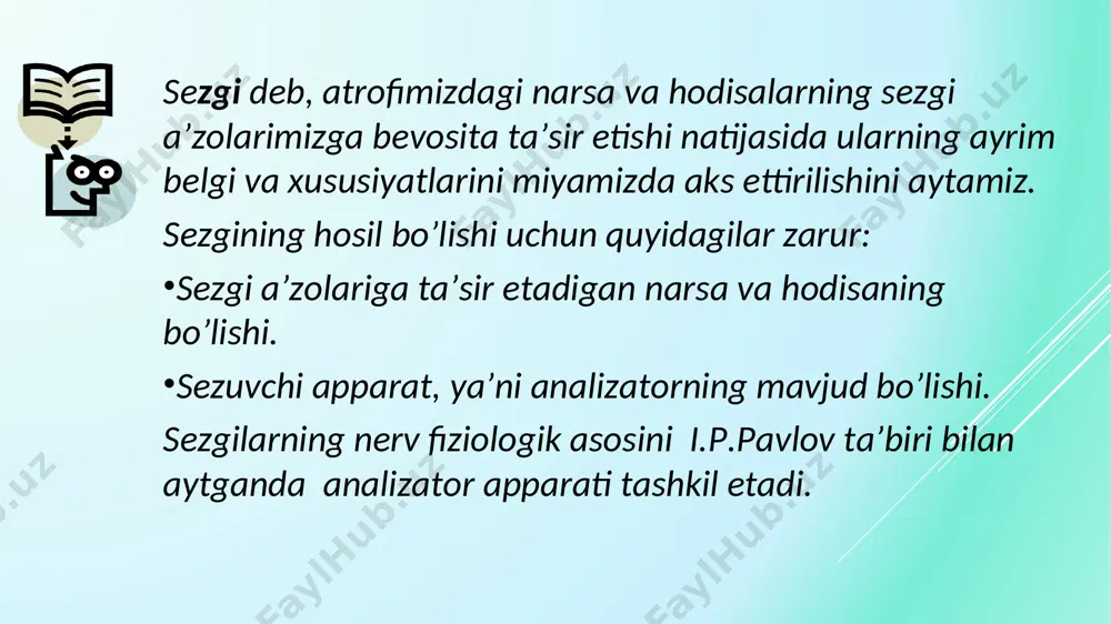 i kuchli bo’lsa uning mazmuni kengroq idrok qilinadi.