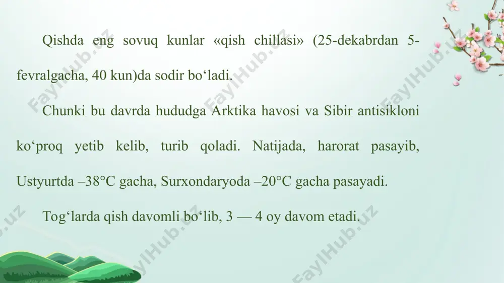 o’zbekiston yil fasllari va iqlim resurslari 7-sinf - Page 4