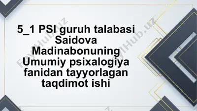 til va oliy psixologik funksiyalar bog'liqligi — PPTX