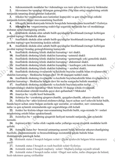 adrenomimetik moddalar — DOCX