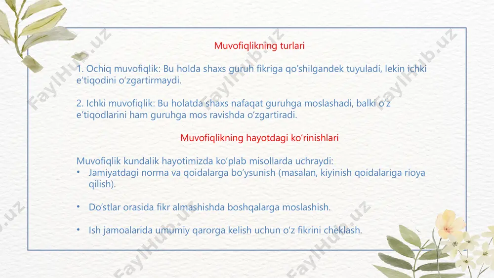 ash tajribasi va muvofiqlik tushunchasi - Page 5