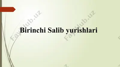 salibyurishlar — PPTX