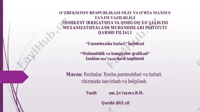 rezbalar darsi taqdimoti — PDF