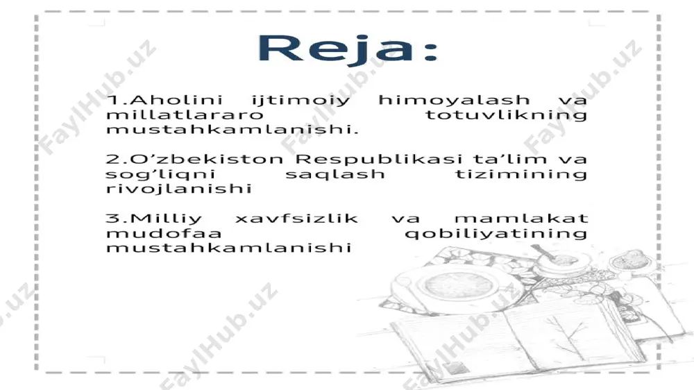 onlar haqida qayғurish mehnat va aholini ijtimoiy muhofaza qilish vazirligi, jamoatchilik tarzida o’zini boshqarish organlari (mahalla), iiv tomonidan amalga oshiriladi. bunday muassasalar tarkibiga turli toifadagi fuqarolarga ijtimoiy xizmat ko’rsatish markazlari, aholiga psixologik-pedagogik yordam ko’rsatish markazlari, voyaga yetmaganlar uchun ijtimoiy-reabilitatsiya markazlari, oila, ayollar va bolalarga ijtimoiy yordam ko’rsatish bo’yicha hududiy markazlar va b. kiradi. o’zbekiston respublikasining qonunchiligida va boshqa me’yoriy-huquqiy xujjatlarida aholiga ijtimoiy xizmat ko’rsatilishi bo’yicha asosiy tamoyillar keltirilib o’tiladi. ular orasida quyidagicha tamoyillar ham ijtimoiy xizmatlarni olishda teng imkoniyatlarga egaligi; ijtimoiy ko’mak ko’rsatilishining manzilliligi va ommabopligi, aholining ojiz qatlamlarini ijtimoiy qo’llab-quvvatlash kabi tamoyillar. ta’lim –bilim berish, malaka va ko’nikma hosil qilish jarayoni, kishinihayotga mehnatga tayyorlashning asosiy vositasidir. ta’lim jarayonida bilimo’zlashtiriladi va tarbiya amalga oshiriladi.ta’lim tor mahnoda o’qitish tushunchasini anglatadi. lekin u faqat turli o’quvyurtlarida o’qitish jarayoni emas, balki oila, ishlab chiqarish va shu kabi sohalardaham mahlumot o’zlashtirish jarayonidir.ta’lim ilm berish va tarbiyalashni o’ziga qamrab olib, respublikaning aqlzakovat va ilm borasidagi …