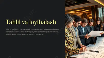 tahlil va loyihalash — PPTX