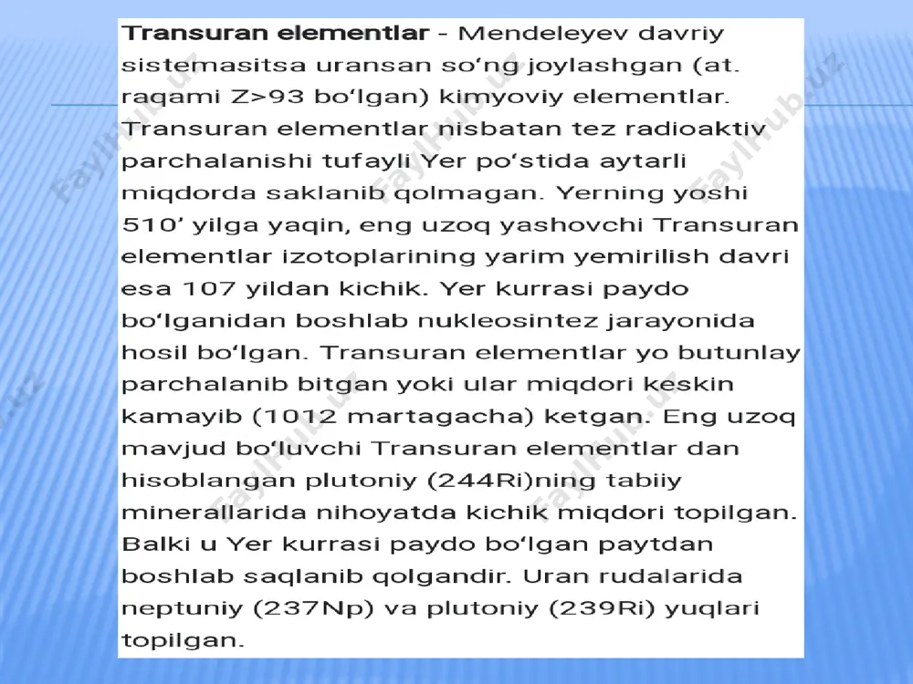 transuran elementlar - Page 3