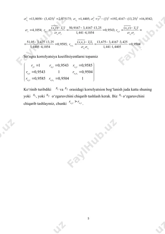 t0,00081158 = 1221 0,977 xxxx rr == 1 x 2 x 21 0,9910,97 yxyx rr =>=