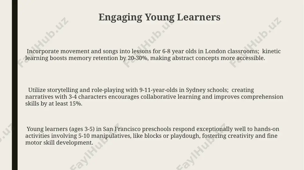 om of 10-12 year olds in a chicago suburb, consider offering tiered assignments with varying levels of complexity in a history project, allowing students to choose the level that best suits their abilities. differentiating instruction for 5-7 year olds in rural areas of montana might involve using hands-on manipulatives like building blocks to teach mathematical concepts, catering to their kinesthetic learning styles. in a high school setting in california, implement flexible grouping strategies where students collaborate on projects based on their skill levels in a science experiment— grouping 3-4 students per group with specific roles. building positive learning environments utilizing differentiated instruction, such as offering 3 different reading levels within a single lesson to accommodate the diverse needs of a 16-21 year-old college class in new york, promotes inclusivity and boosts self-esteem among learners. establishing a predictable classroom routine, incorporating 5-minute transitions between activities, significantly reduces anxiety in learners aged …