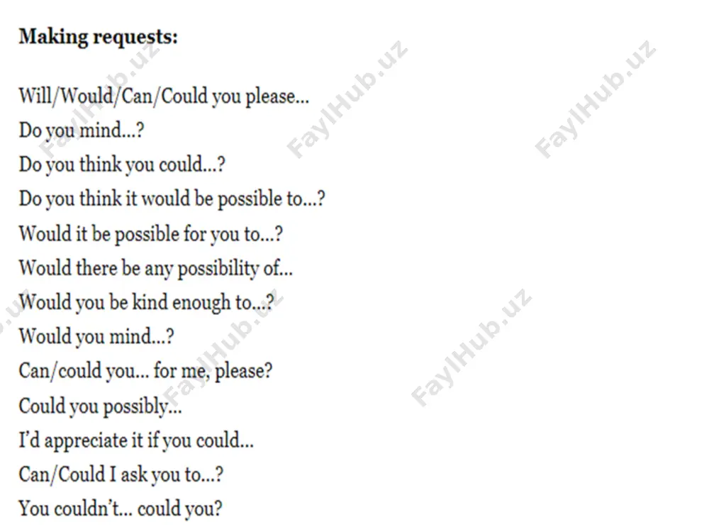 making requests - Page 2