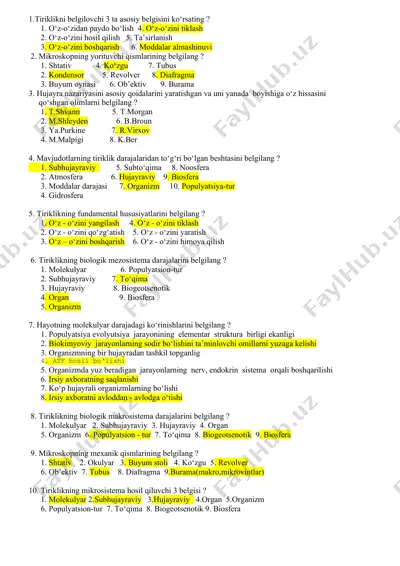 biologiya sinov materiali — DOCX