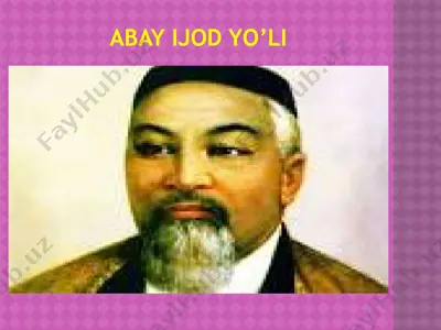 abay ijod yo’li — PPTX