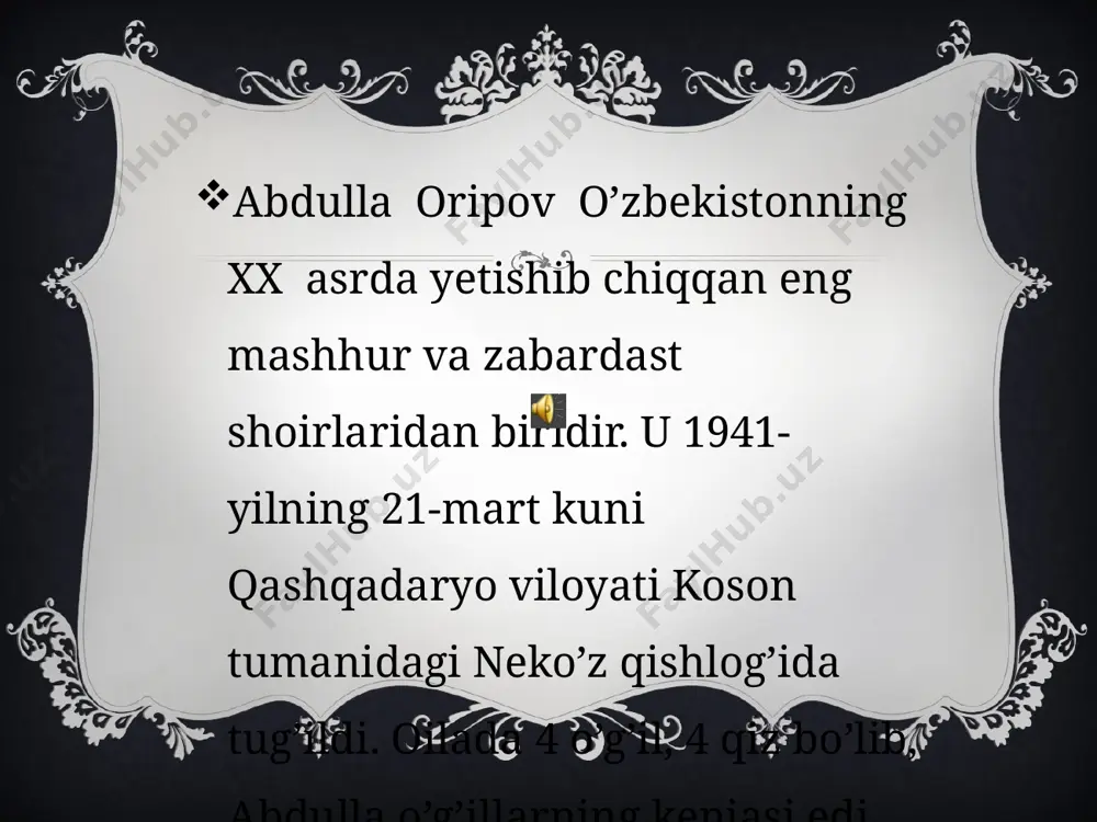 abdulla oripov hayoti va ijodi - Page 5