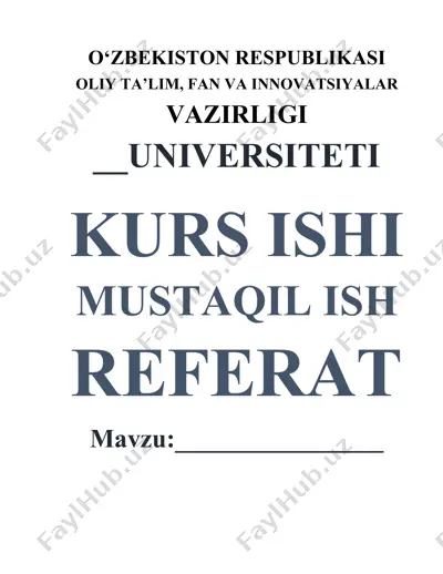 chekli avtomatlar algoritmlari — DOCX