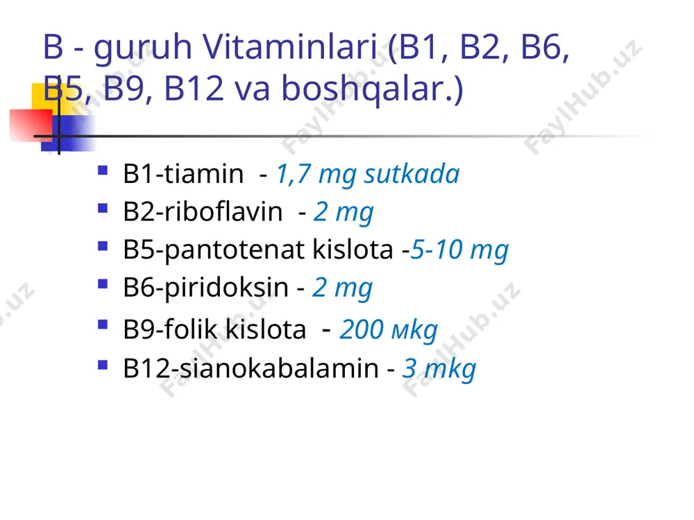 suvda eruvchi vitaminlar - Page 5