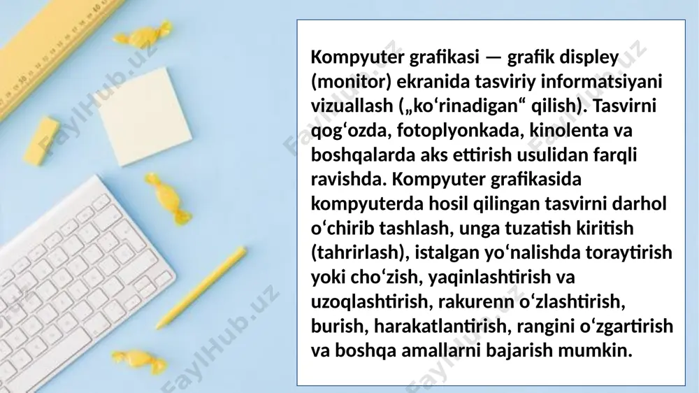 kompyuter grafikasining dasturiy ta’minoti - Page 3