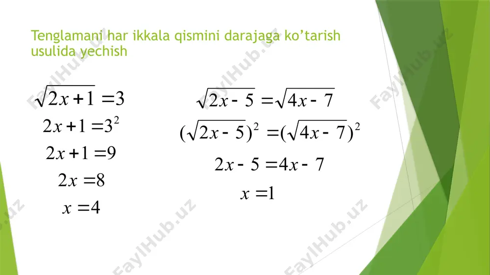irratsional tenglamava tengsizliklar - Page 5