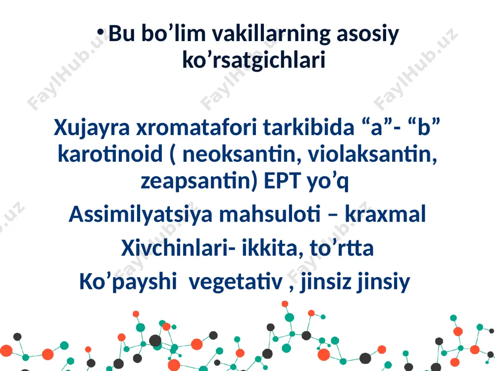yashil suv o’tlar bo’limi-chlorophyta - Page 3