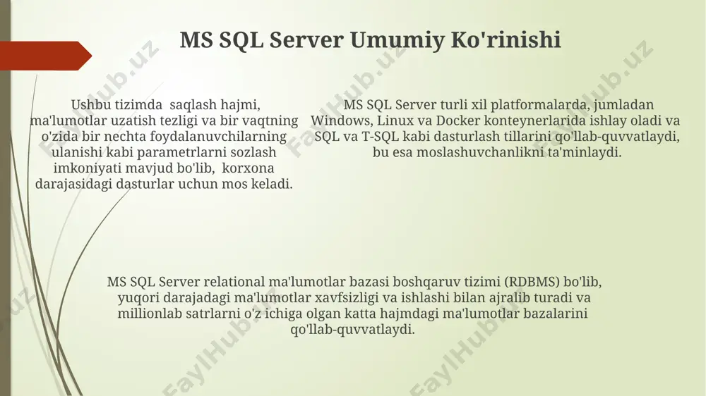 ms sql server va ms access aloqasi - Page 5