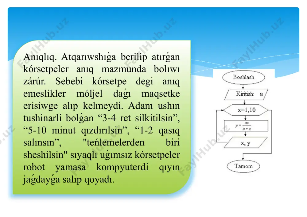 algoritmniń sóiwlewtiriw hám usumli ańlasw - Page 5