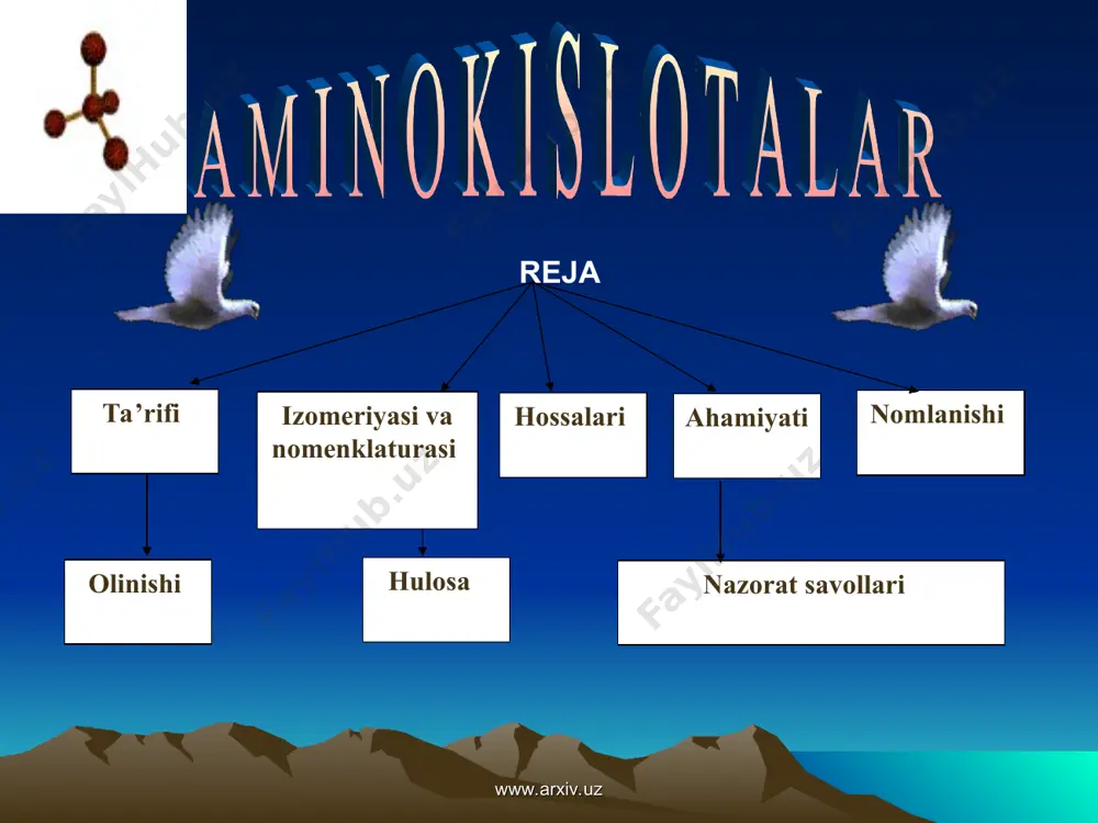 oqsillar va ularning tarkibi aminokislotalar - Page 5