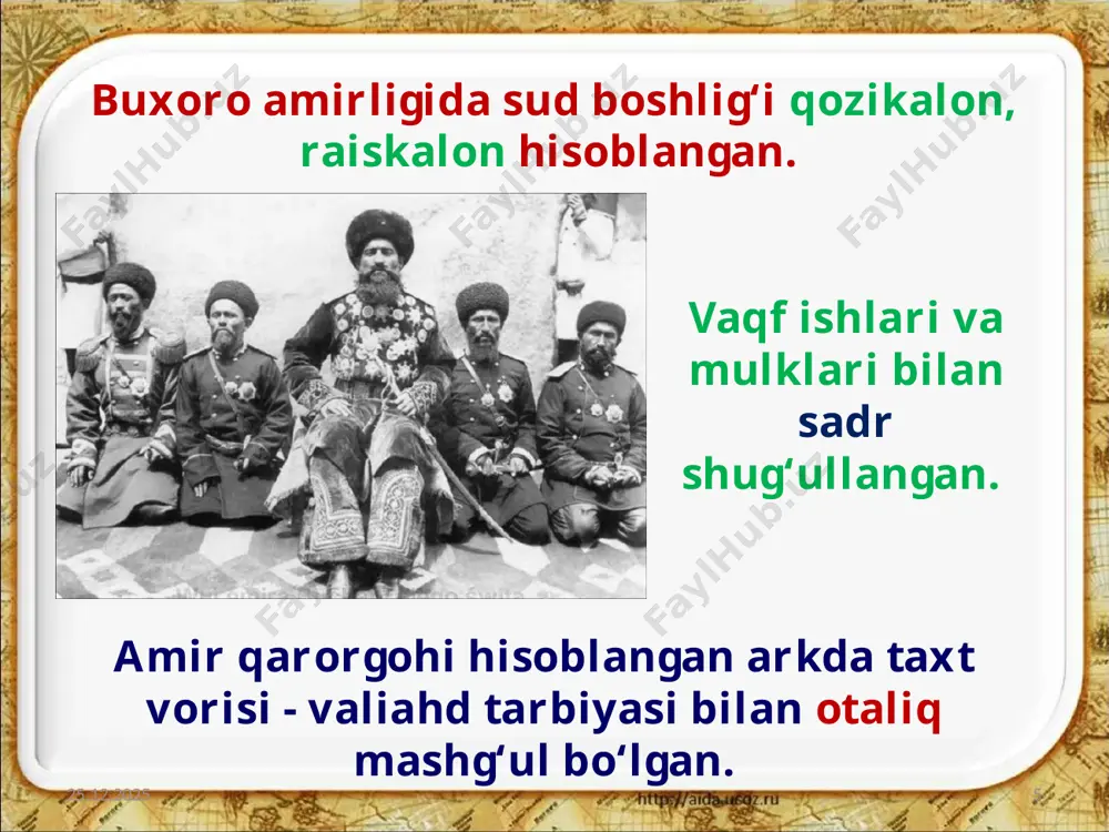 xix asr o‘rtalarida o‘zbek xonliklarining ma’muriy boshqaruv tizimi 9 -sinf - Page 5