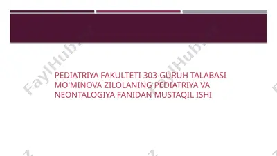 norevmatik kardit va miokarditlar — PPTX