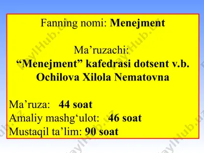 menejment — PPT