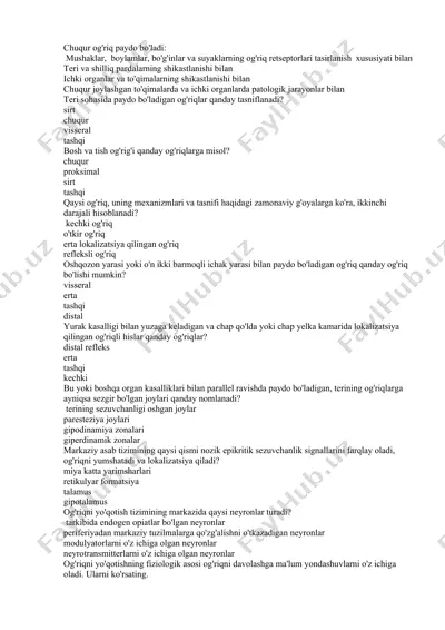 og'riq turlari va ularning belgilari — DOCX