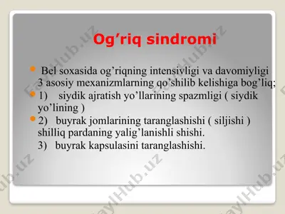 og'riqsindromi — PPTX