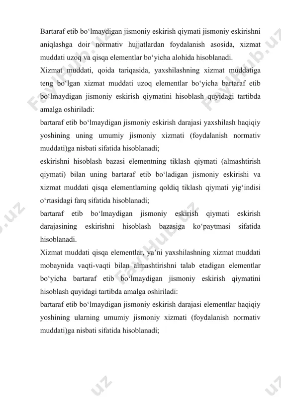 ash va qo‘llash daromadga oid yondashuv to‘g‘ridan-to‘g‘ri kapitallashtirish usuli eng tipik yillik daromadni qiymatga uni daromadning baholash ob’ektiga o‘xshash ko‘chmas mulk ob’ektlari qiymatiga nisbati haqidagi bozor ma’lumotlari tahlili asosida hisoblangan kapitallashtirish stavkasiga bo‘lish yo‘li bilan to‘g‘ridan-to‘g‘ri o‘zgartirishga asoslangan: , bu erda: v – baholash ob’ektining qiymati; i – sof operatsion daromad; r – kapitallashtirish umumiy stavkasi. agar daromad oqimlari davrning uzoq muddati mobaynida barqaror bo‘lsa yoki daromad oqimlari barqaror mo‘‘tadil sur’atlarda o‘zgarsa, to‘g‘ridan-to‘g‘ri kapitallashtirish usuli qo‘llaniladi. agar daromad oqimlari beqaror bo‘lsa yoki baholash ob’ekti jiddiy ta’mirlashni (rekonstruksiya qilishni) talab qilsa yoki tugallanmagan qurilish holatida bo‘lsa, to‘g‘ridan-to‘g‘ri kapitallashtirish usuli, qoida tariqasida, qo‘llanilmaydi. ko‘chmas mulk qiymatini to‘g‘ridan-to‘g‘ri kapitallashtirish usuli bilan hisoblash uchun daromadning asosiy manbai baholash ob’ekti ijarasidir. ko‘chmas mulk ob’ektidan boshqa daromadlar ko‘chmas mulk faoliyatidan olinishi va ijara haqiga kirmasligi mumkin (masalan, garaj yoki avtotransport uchun to‘xtash joyidan foydalanganlik uchun haq, saqlash kameralarini taqdim etishdan olingan daromad). bunda, daromad manbai baholash …