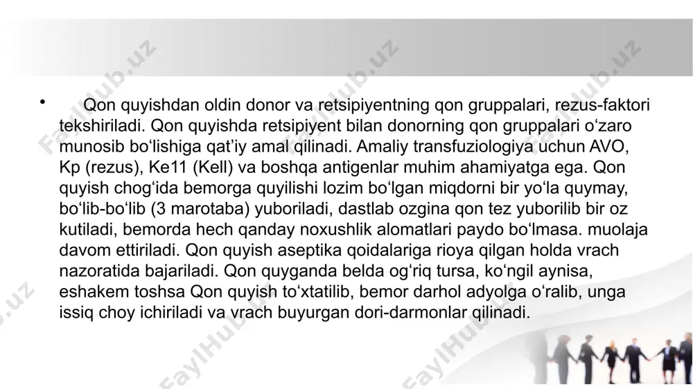 qon va suyuqliklarni quyishga tayyorlash - Page 5