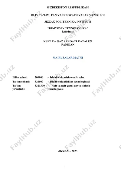 neft va gaz sanoati katalizi — DOC