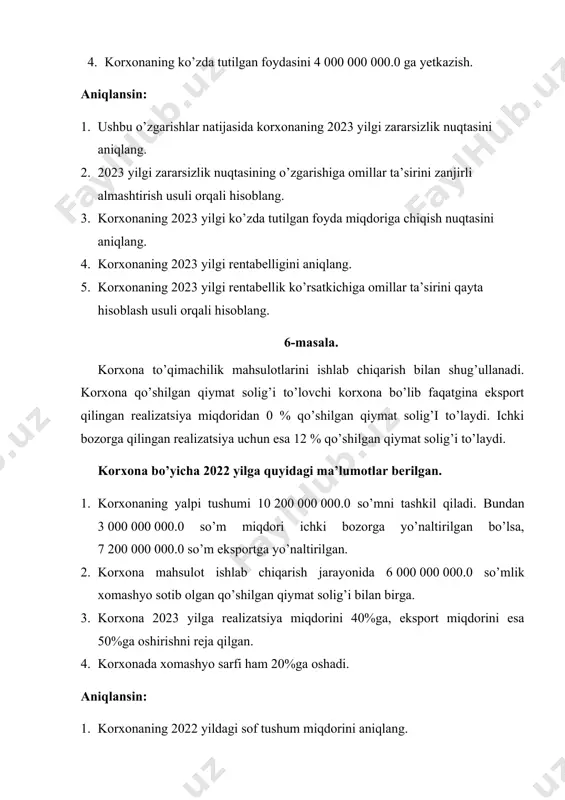 korxona stul ishlab chiqarish tahlili - Page 4