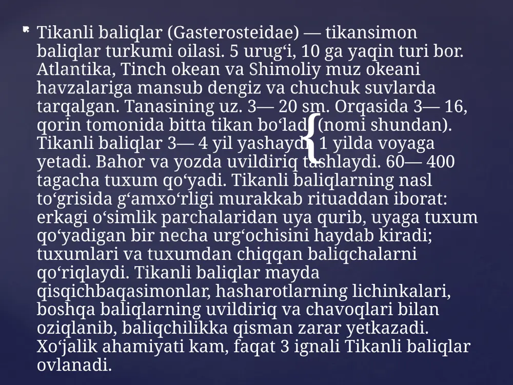 i hech kim tasavvur qilmagan paytlar... orol dengizidan mintaqaning endemigi hisoblangan orol bahrisi (acipenser nudiventris) yoki shunchaki bakra deb nomlangan baliqdan har yili bir necha yuz tonnalab ovlanar edi. masalan, 1929 yili 347,2 tonna, 1936 yili 620,8 tonna baliq ovlangan. bitta bakra o‘rtacha 13-20 kg ekanligini hisobga olsak, har yili 31000 -47000 tagacha baliq ovlangan. { natijada oradan ikki yil o‘tib 1936 yilga kelib orol dengizida bakralarning ommaviy tarzda halok bo‘lishi kuzatiladi. shu vaqtgacha katta daromad olib kelayotgan baliqlar butun dengiz bo‘ylab birdaniga halok bo‘lishni boshlaydi. oqibatda bakra ovlanishiga taqiq qo‘yiladi. bu taqiq 1962 yilga kelibgina qisman olib tashlanadi, lekin bu davrga kelganda orol dengizi ham chekinishni boshlagan edi. 1983 yilda bakra ovlanishiga qaytadan butunlay taqiq o‘rnatiladi. dengiz esa shiddat bilan qurishda davom etadi. 1996 yilga kelib osyotrsimon baliqlar bo‘yicha xalqaro komissiya bakra baliqlarning orol populyasiyasi yer yuzidan butunlay qirilib ketganini rasman e’lon qiladi. shunday qilib butun boshli bir tur …