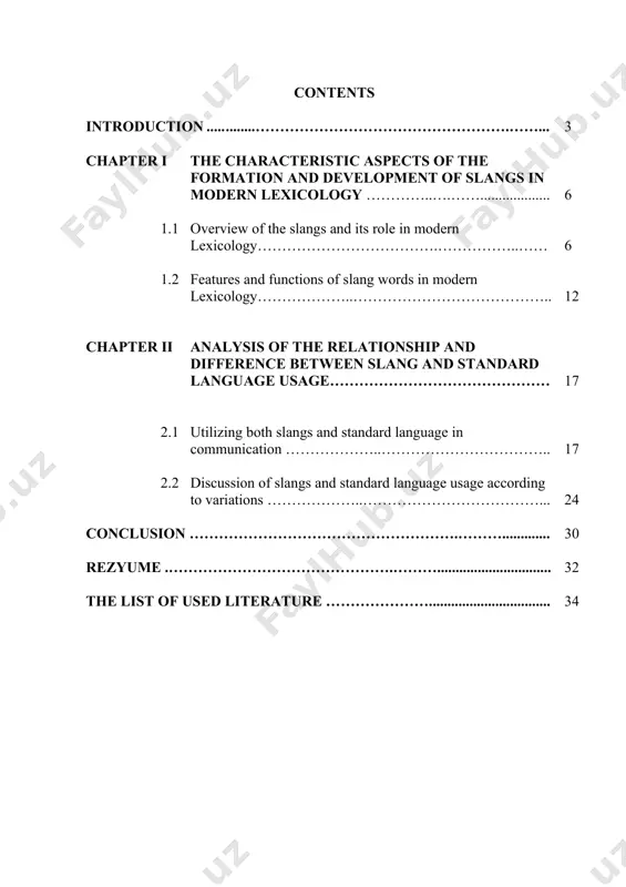 he speakers. yule states that slang is words or phrases used among young individuals in every day conversation instead of standard term as written in dictionary.[footnoteref:2] [2: yule g. the study of language. -new york., 2006] the actuality of this course paper is due to the fact that the importance of slang is relevant in modern lexicology for several reasons. firstly, understanding the appropriate use of slang words is an important aspect in our modern era. with the rise of digital communication platforms and social media, slang usage has become more prevalent than ever. understanding how slang is used in online communication is essential for comprehensively studying contemporary lexicons. secondly, by learning to differentiate between formal and informal language, individuals get the chance to develop better communication skills and show respect for others in various social settings. thirdly, knowing slang can prevent misunderstandings. if these informal words are unfamiliar, the …