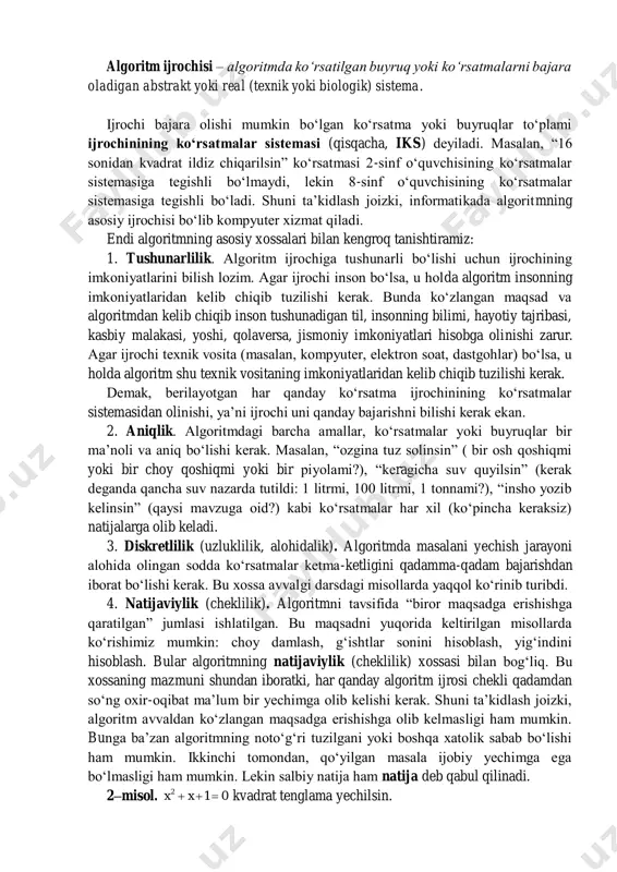 laboratoriya mashg‘ulot. algoritmlash asoslari. algoritmlarni grafik tasvirlash (blok-sxema) - Page 3