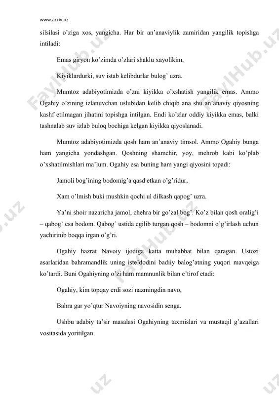 muhammadrizo ogahiy hayoti va ijodi - Page 5