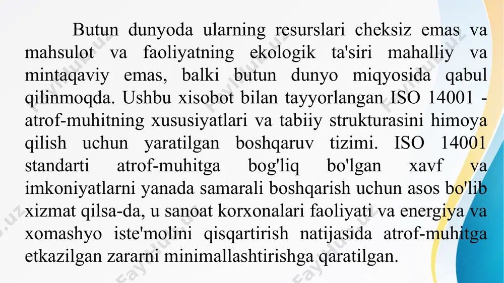 iso 14001 atrof-muhitni boshqarish tizimi guvohnomasi nima - Page 5