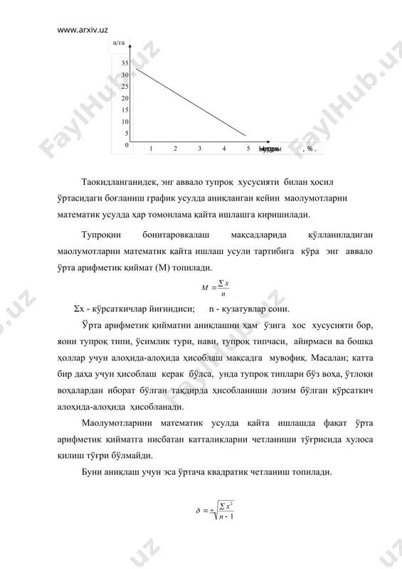 t label22.caption = str(sa) label24.caption = str(sb) label32.caption = str(na) on error goto line1 line1: if (text1.text = "") or (text1.text = "") then msgbox "берилганлар киритилмаган!", vbcritical, "хато хакида хабар" end if end sub private sub command2_click() with list1 if .listcount > 0 then .clear end if end with with list2 if .listcount > 0 then .clear end if end with text1.text = "" text2.text = "" label3.caption = "" label5.caption = "" label7.caption = "" label9.caption = "" label11.caption = "" label13.caption = "" label15.caption = "" label17.caption = "" label19.caption = "" label20.caption = "" label22.caption = "" label24.caption = "" label26.caption = "" label28.caption = "" label30.caption = "" label32.caption = "" end sub private sub command3_click() dim urtaarifa as double dim kvildiz as double dim i as integer dim urtakvchet as double dim varkoef as double dim urtaxato as double dim aniqlikkursat as double dim …