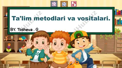 ta'lim metodlari va vositalari — PPTX