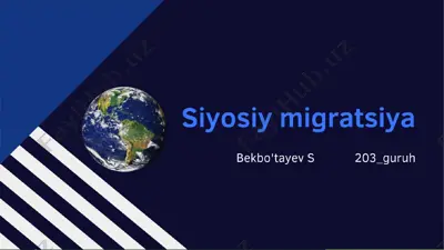 siyosiy migratsiya — PPTX