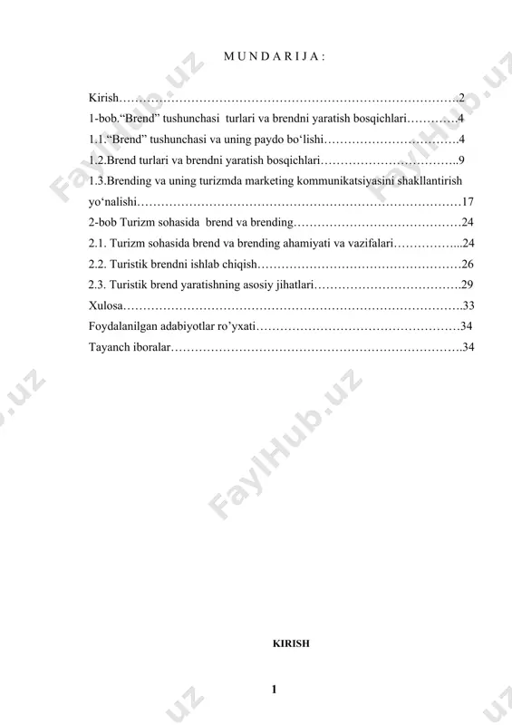 qol ko‘rishimiz mumkin. jumladan, tadbirkorlik, tijorat faoliyati, savdo texnologiyasi, reklama, jamoatchilik bilan aloqalarga oid bilimlar fan sifatida turli ta’lim muassasalarida o‘qitilib kelingan.iqtisodiyot rivojlanishining zamonaviy sharoitida turizm sohasida faoliyat yuritayotgan turli mulk shaklidagi korxonalar o‘rtasida raqobat kuchaya boradi. bu raqobat kurashida korxonalar, firmalar iste’molchilarni o‘zlariga jalb qilish, bozordagi ulushlarini oshirishga harakat qilishadi. zamonaviy iste’molchilarni jalb qilish, saqlab qolish va biror bir tovar va xizmatga qiziqishini uyg‘otish murakkab jarayon. hattoki dunyo tan olgan procter & gamble, general motors, samsung, gaylord palms, disney, gaylord opryland ,wynn, darden restaurants yoki hilton hotels kompaniyalari ham o‘zlarining bozordagi mavqeining ishonchli va mustahkam ekanliklariga shubha bilan qaraydilar. bugungi sharoitda samarali sotish uchun turistik korxonalar turmahsulot va xizmatlarning sifatini muntazam ravishda oshirib borishlari, eng qulay narxlarni taklif qilishi yoki ularni eng mukammal holda keng iste’molchilar auditoriyasiga ma’lum qilishlari zarur. turmasulotlarni iste’molchilarning ehtiyojlari asosida yetkazib berish marketing kommunikatsiyalariga bog‘liq. turizmda marketing kommunikatsiyasi turistik tovar va xizmatlarning sotilishini jadallashtirish va …