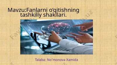 informatika va axborot texnologiyalari fani — PPTX
