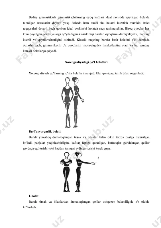 xoreografiyadagi oyoq va qo'l holatlarini o'rgatish - Page 3