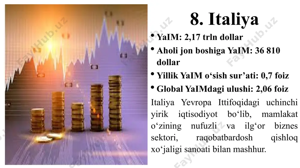 tovar bilan almashtirish, farqi esa pul to’lovi asosida qoplanishi sharti ko’zda tutilgan holda amalga oshiriladigan savdo. uning turlari: barter – tovarlar almashinuvi kompensatsion kelishuvlar – sotuvchi xaridorga uskunalarni yetkazadi, u esa aynan shu uskunalarda ishlab chiqarilgan tovarlarni eksport qiladi. global savdo xizmatlari xosligi xizmat - bu bir tomon boshqasiga taklif qilishi mumkin bo'lgan va asosan nomoddiy bo'lgan va hech narsaga egalik qilishga olib kelmaydigan har qanday faoliyat yoki imtiyozdir. xizmatlarni ishlab chiqarish uning moddiy shaklida mahsulot bilan bog'liq bo'lishi mumkin yoki bo'lmasligi mumkin. xizmatlar savdosining asosiy o'ziga quyidagilardan iborat: xizmat nomoddiy; ishlab chiqarish va iste'molning uzluksizligi; sifatning xilma-xilligi yoki o'zgaruvchanligi; saqlay olmaslik va hokazo. jahon savdosida quyidagi xizmatlar turlari ajratiladi: ijtimoiy-madaniy: fan, ilmiy xizmatlar, taʼlim, tibbiyot, jismoniy tarbiya, ijtimoiy xizmatlar, sanʼat, madaniyat, turizm, boshqa xizmatlar. sanoat va maishiy: qurilish, transport, aloqa, omborxona, kommunal xizmatlar, savdo, reklama, birja, vositachilik, ko'chmas mulk bilan bog'liq operatsiyalar, ijara, shu jumladan. uskunalar, bozor xizmatlari, sifat …
