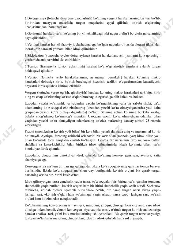 ishi (avtokinetik harakat); b) fazoviy jihatdan yaqin joylashgan ikki harakatsiz stimulning tez sur’atlar bilan namoyon etib turish harakat taassurotini vujudga keltiradi (stroboskopik harakat); v) harakatsiz obektni uni qurshab turgan fonga qarama-qarshi yo‘nalishga qo‘yish harakat tuyg‘usini paydo qiladi (induksion harakat) kabilar. attraksiya insonni (o‘zi bilan o‘zga o‘rtasidagi munosabatda namoyon bo‘lib,) o‘ziga mahliyo qilish, qalbni «jiz» ettirishdan iborat, ongsizlikka taalluqli insonni inson tomonidan idrok qilish hodisasidir. bu hodisa bir qancha manbalar, qo‘zg‘atuvchilar, motivlar ta’sirida vujudga keladi, jumladan: 1) dastlabki tashqi ko‘rinish, istarasining issiqligi; 2) subektga nisbatan rishtasiz bog‘lanib qolishlik, ongsizlik darajasidagi anglashilmagan ichki noaniq moyillik; 3) shaxslarning xarakteridagi o‘xshashlikning mavjudligi; 4) sheriklarning muomala maromidagi yaqinlik va boshqalar. psixologiya fanida juda kam tadqiq qilingan idrok fenomenlaridan bittasi - bu yaqqol ko‘rish (yasnovideniye) deb atalib, voqealik, holat, hodisa va tasodifni yaqqol oldindan ko‘rish, yaqqol g‘oyiblardan xabar kelish (olish) singari parapsixologik muammodir. faqat ayrim hollardagina yaqqol ko‘rishning aniq ilmiy hisoblashlarga asoslangan mahsuli namoyon bo‘lishi mumkin, …